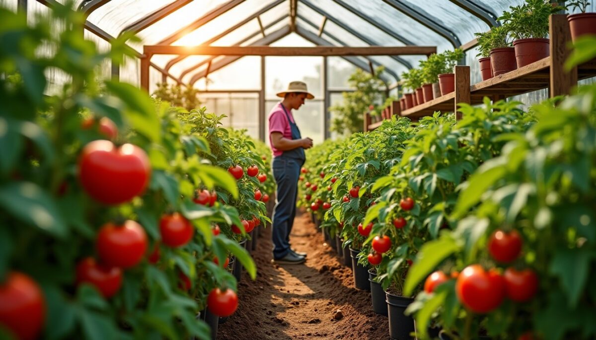 Optimiser l’espace : Combien de pieds de tomates cultiver dans une serre de 6m² ? Guide complet pour jardiniers
