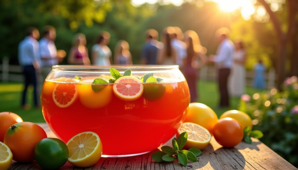 Recette complète et dosages précis pour préparer un punch parfait pour 50 convives