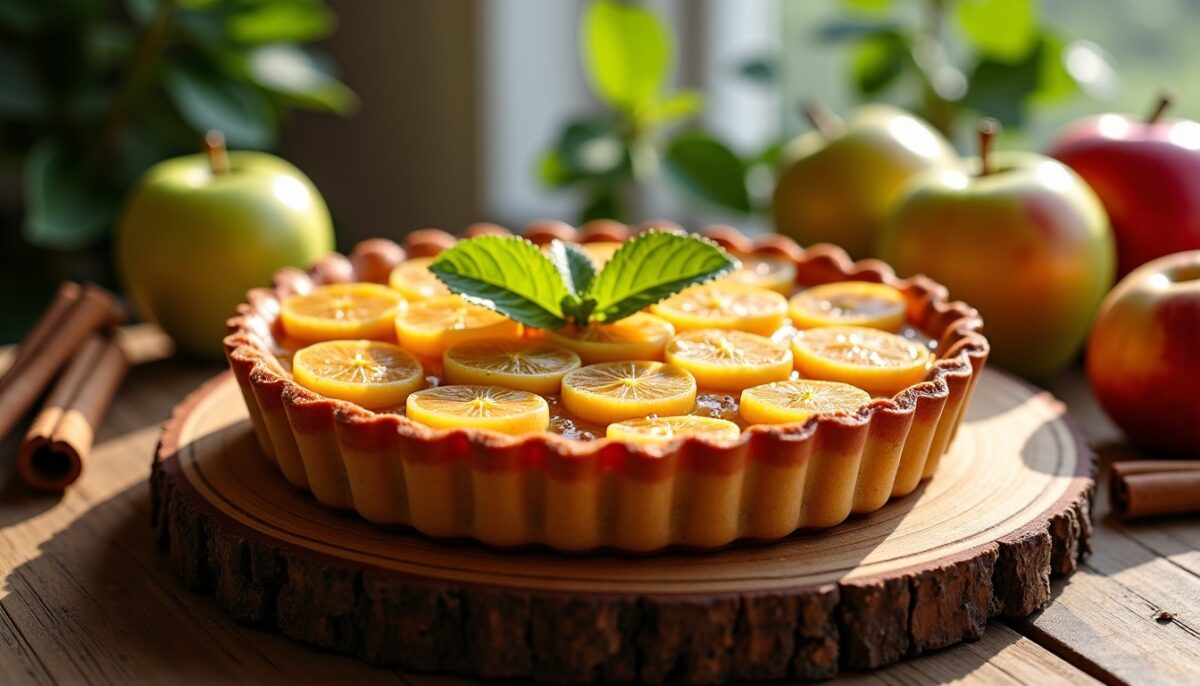 Délicieuse tarte à la compote de pommes : recette express et savoureuse